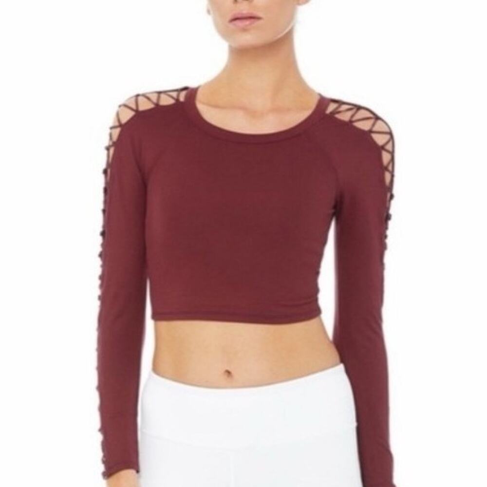 Alo Yoga High Line Long Sleeve Top Sz M